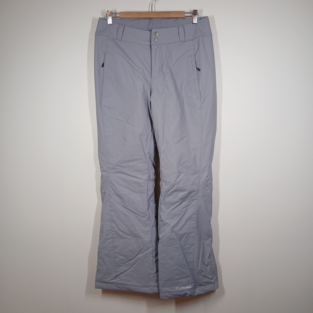 Columbia Pants Women Medium Gray Insulated Snow Ski Waterproof Outdoor